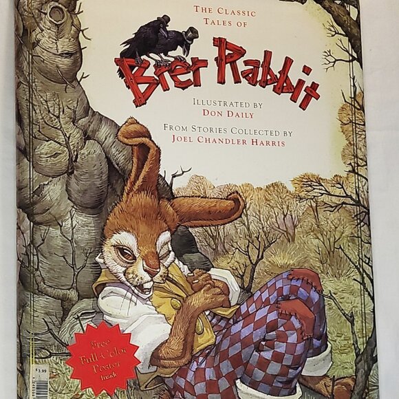Classic Tales Of Brer Rabbit Don Daily Joel Harris HC DJ Book w Poster Ex Cond - Picture 1 of 15